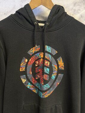 Element Skateboards Hoodie Sweatshirt Mens Medium Black Skate Streetwear